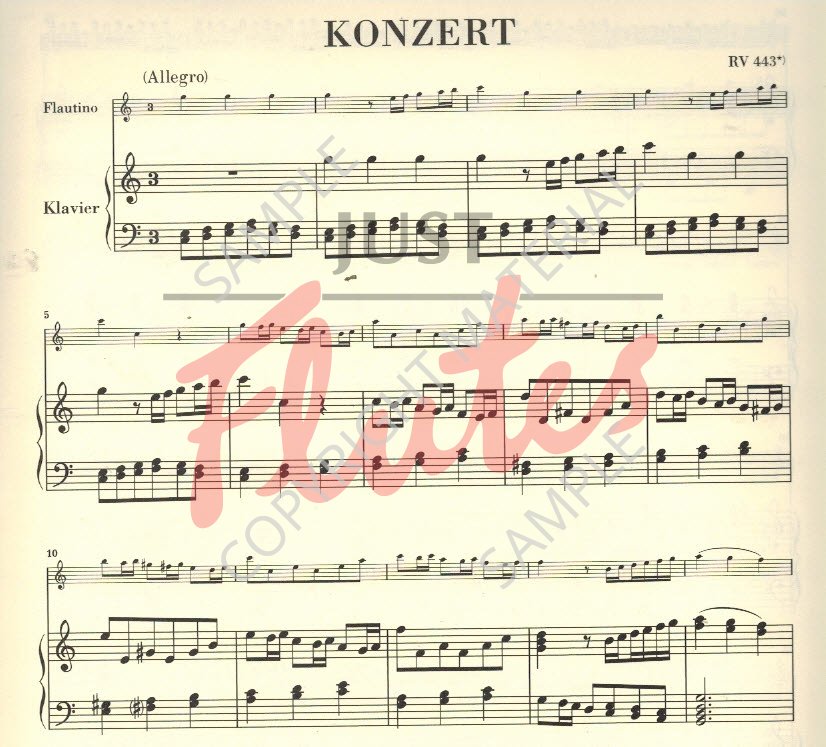 Antonio Vivaldi Piccolo Concerto in C major, RV443